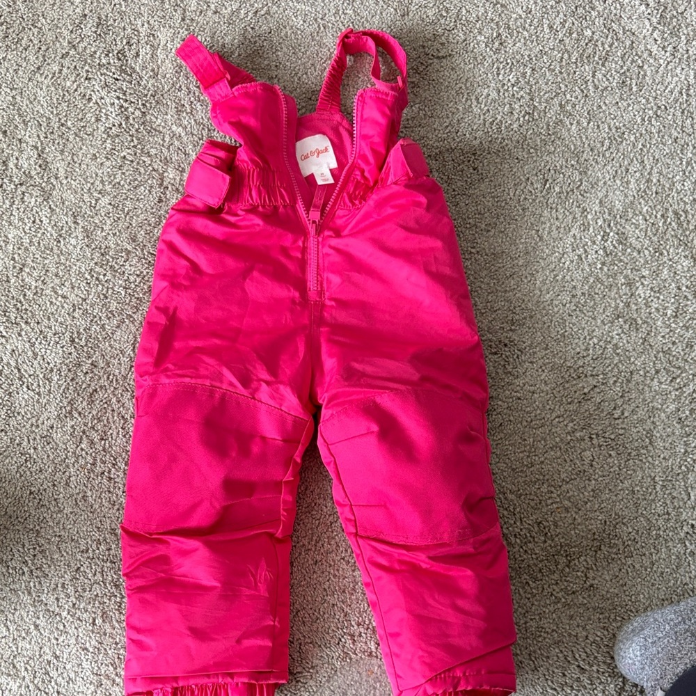 Cat & Jack Bright Pink Kids snow pants